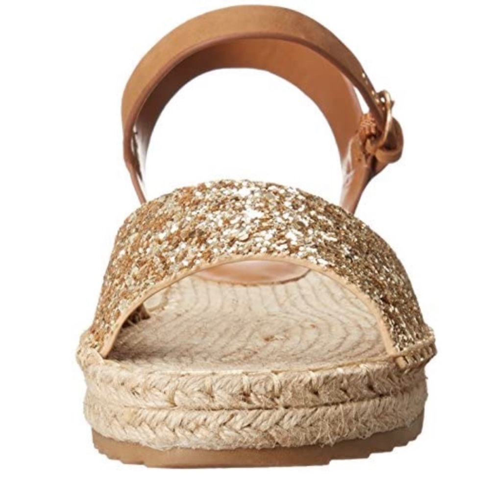 🎉Gold Glittery Espadrille Sandals 🎉 - Picture 5 of 15
